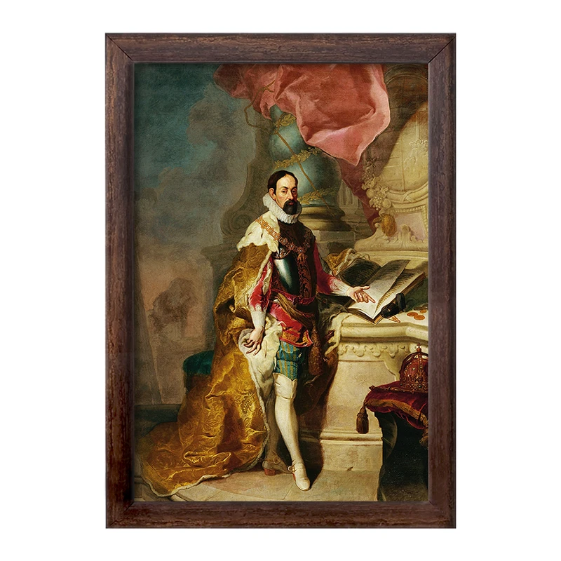 تابلو خندالو طرح نقاشی قیصر ماکسیمیلیان دوم اثر فرانتس آنتون پالکو کد F12448