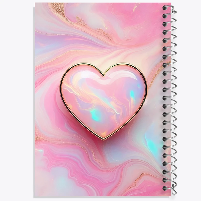 دفتر مشق 50 برگ خندالو طرح قلب کد N6129