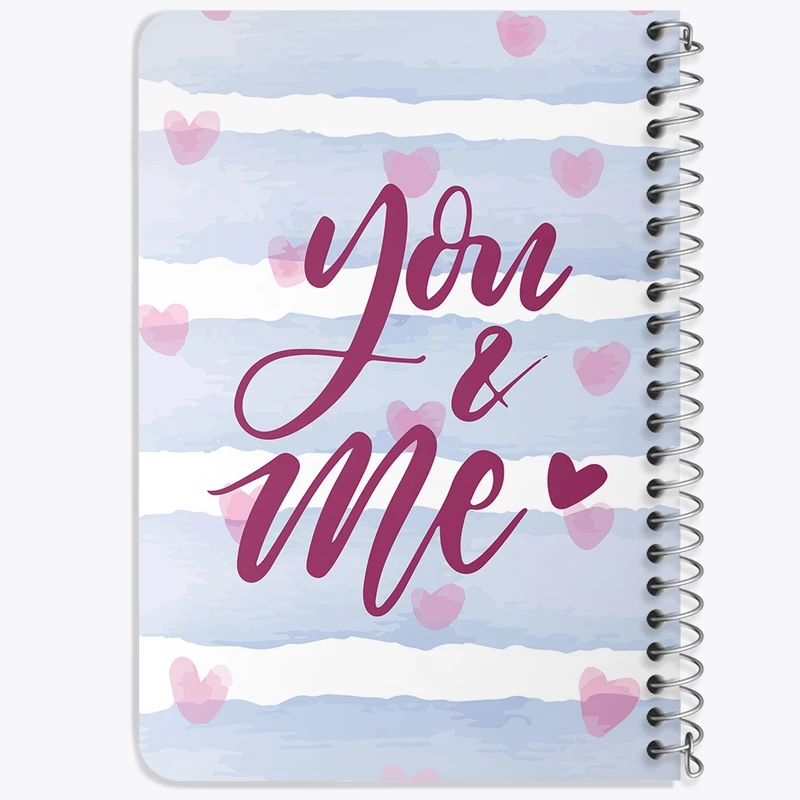 دفتر یادداشت 50 برگ خندالو طرح You And Me کد F2318