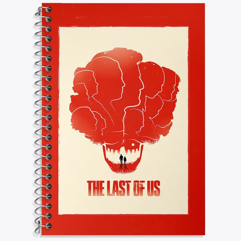 دفتر زبان 50 برگ خندالو مدل سه خط طرح (The Last Of Us) آخرین بازمانده از ما کد N9312