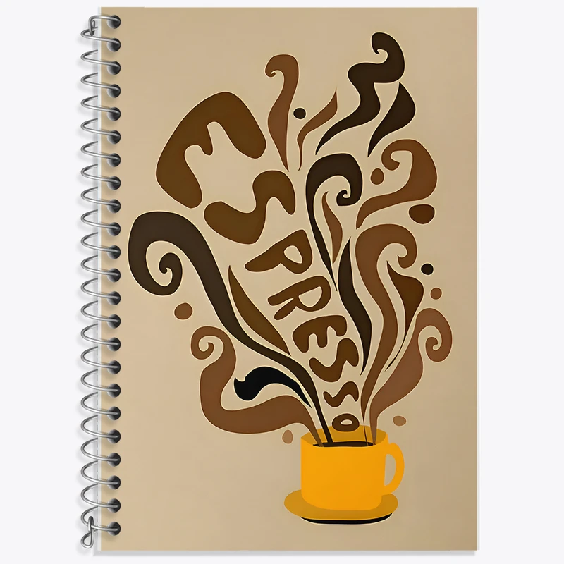دفتر نت موسیقی 50 برگ خندالو طرح اسپرسو کد F10422