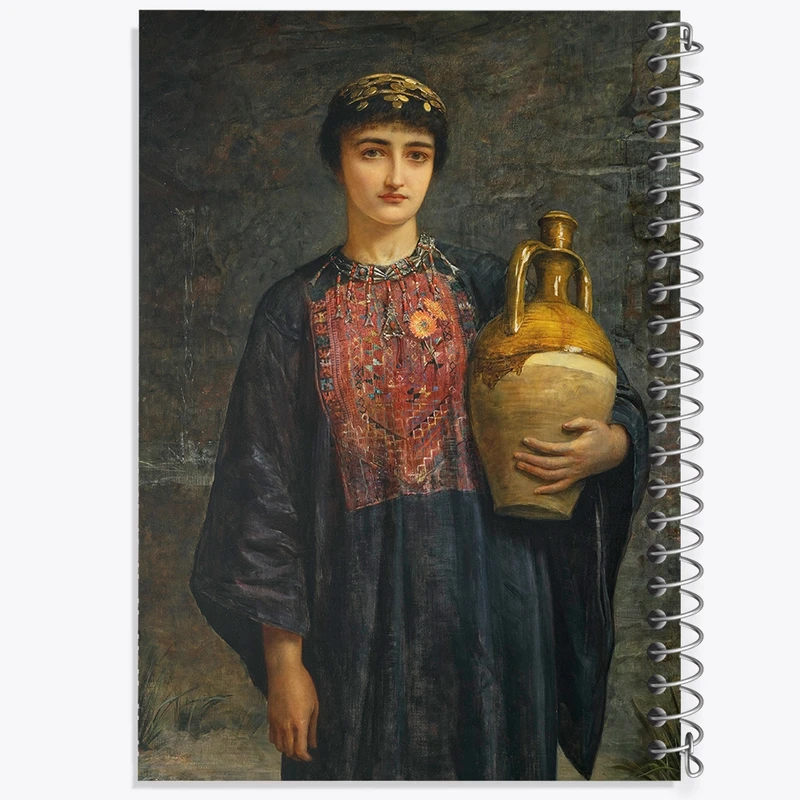 دفتر لیست خرید 50 برگ خندالو طرح نقاشی دختر بیت لحم اثر ادوین لانگ کد F12438