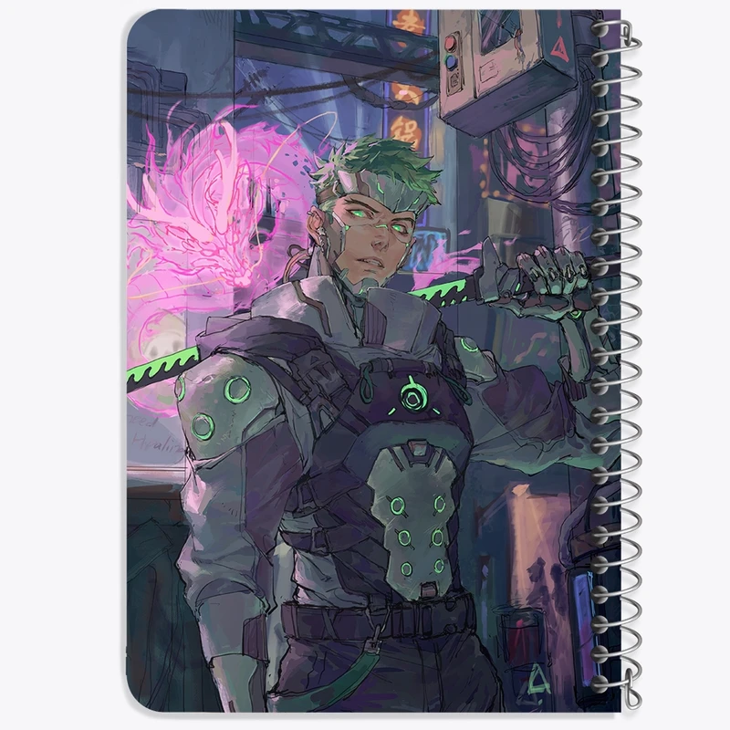 دفتر یادداشت 50 برگ خندالو طرح بازی اورواچ (Overwatch) کد 31601