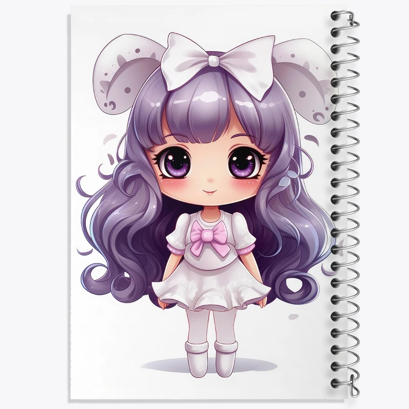 دفتر طراحی 50 برگ خندالو طرح دخترانه (Girlish) کد 36891