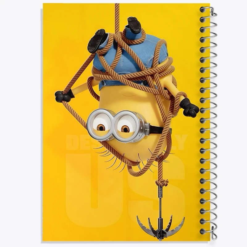 دفتر ژورنال نویسی 50 برگ خندالو مدل نقطه ای طرح مینیون‌ها (Minions) کد F3388