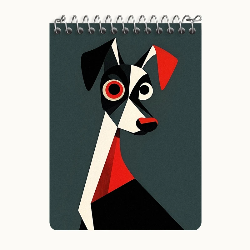 دفتر یادداشت 50 برگ خندالو طرح سگ (Dog) کد N5884