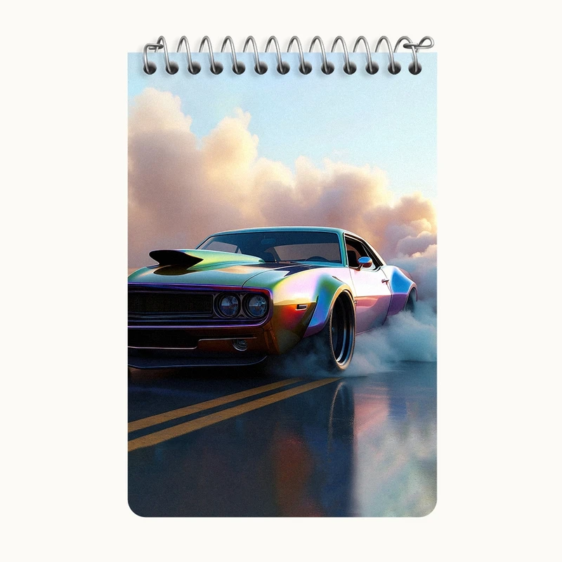 دفتر یادداشت 50 برگ خندالو طرح ماشین اسپرت کد F5227