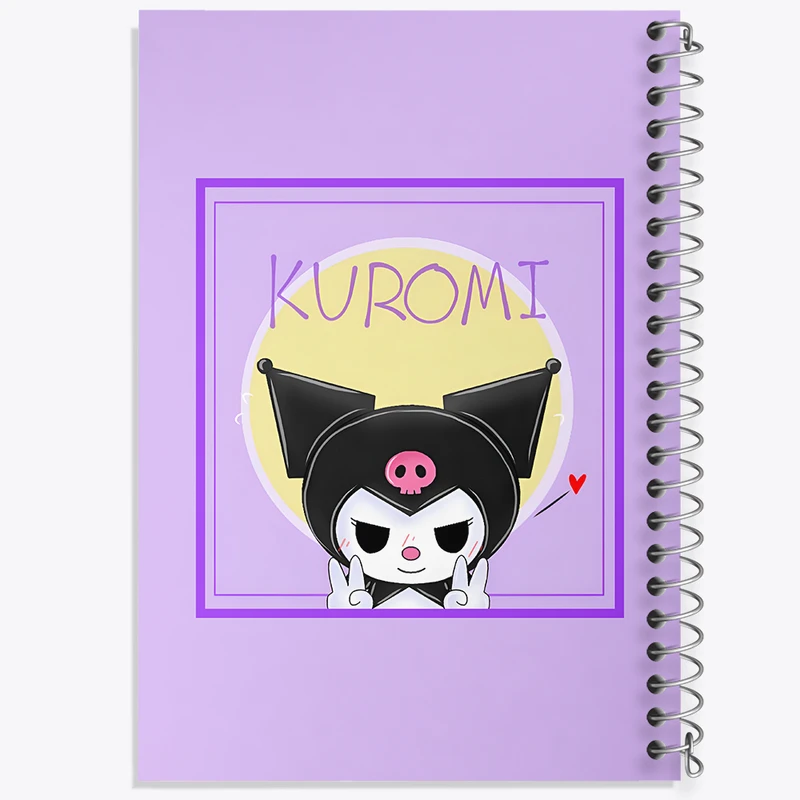 دفتر مشق 100 برگ خندالو طرح کرومی (Kuromi) کد N8236