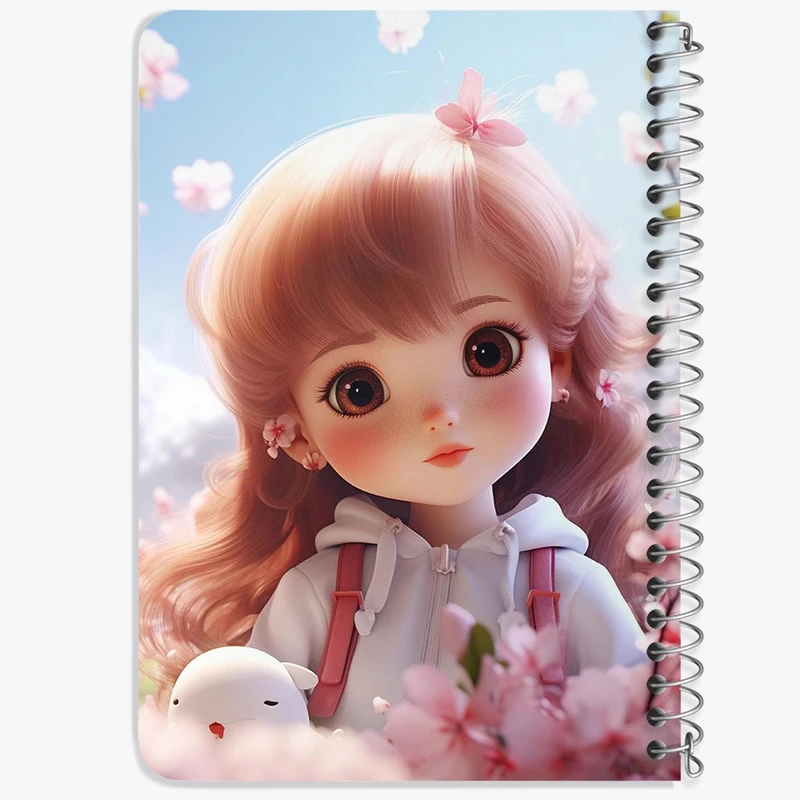 دفتر یادداشت 50 برگ خندالو طرح دخترانه (Girlish) کد 36899