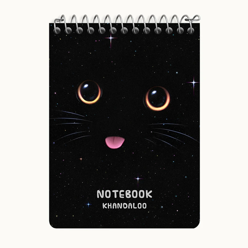 دفتر یادداشت 50 برگ خندالو طرح گربه سیاه کد N6605