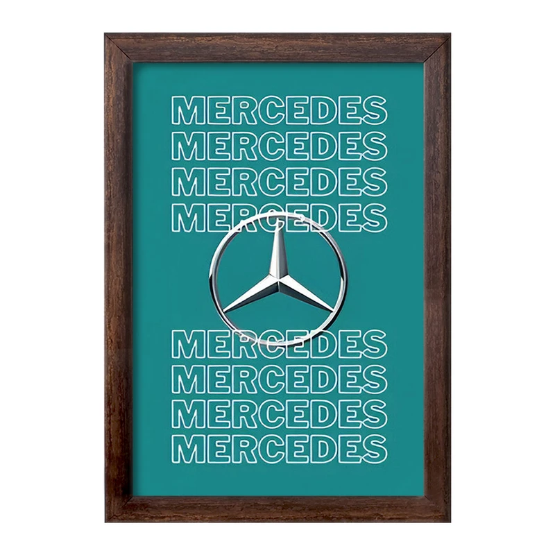 تابلو خندالو طرح مرسدس بنز (Mercedes Benz) کد F13525