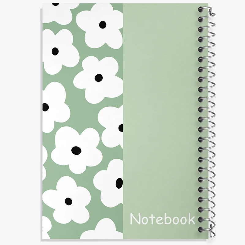 دفتر مشق 100 برگ خندالو طرح گل گلی کد N6703