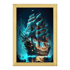 تابلو خندالو طرح کشتی کد F4264