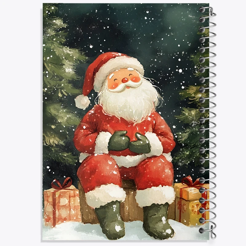 دفتر مشق 50 برگ خندالو طرح بابانوئل و کریسمس کد F8673
