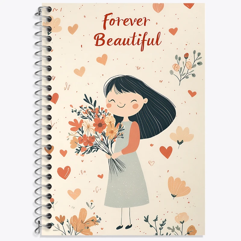 دفتر لغت 50 برگ خندالو طرح دخترانه فانتزی کد N7357