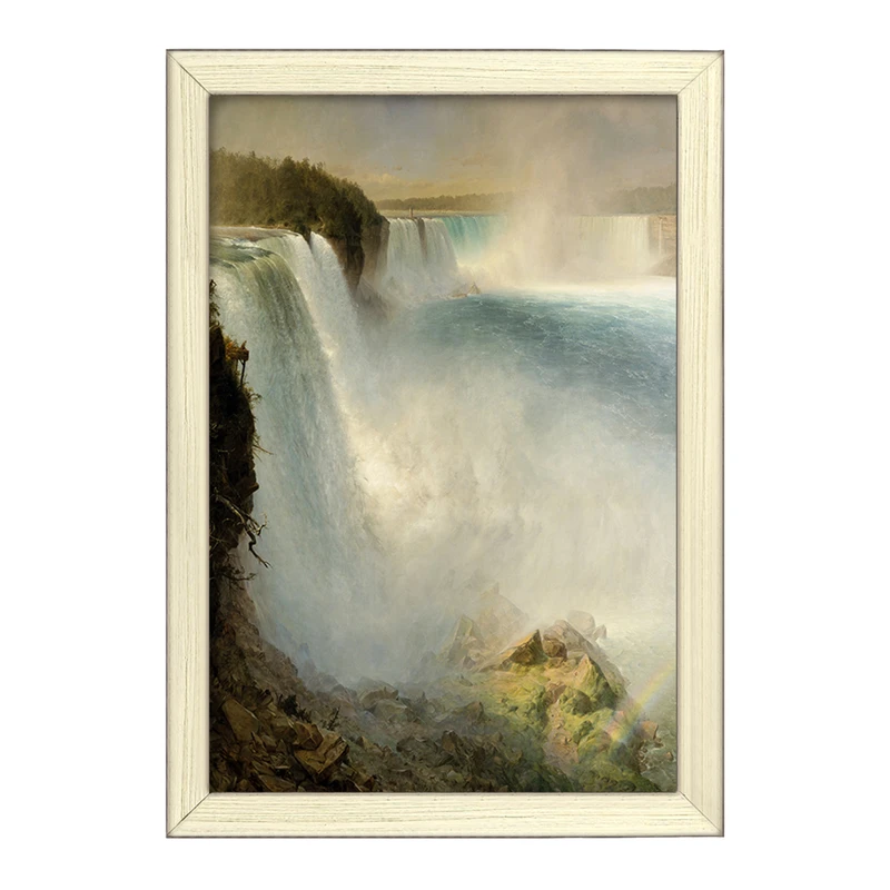 تابلو خندالو طرح نقاشی آبشار نیاگارا اثر فردریک ادوین چرچ کد F12369