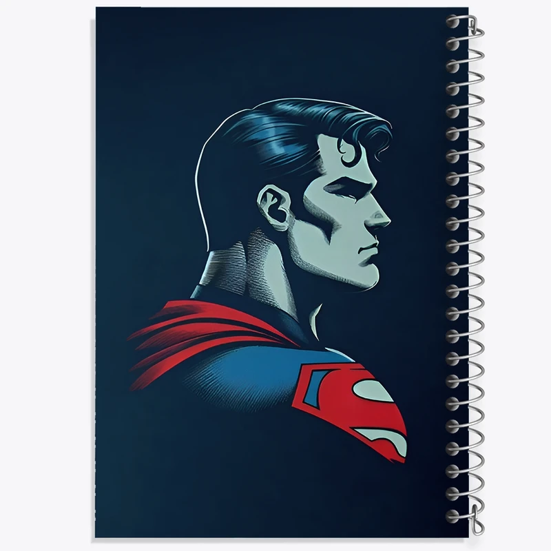 دفتر ژورنال نویسی 50 برگ خندالو مدل نقطه ای طرح سوپر من کد F9284