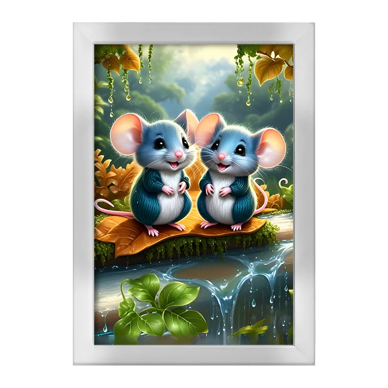 تابلو خندالو طرح موش های بامزه کد F6760
