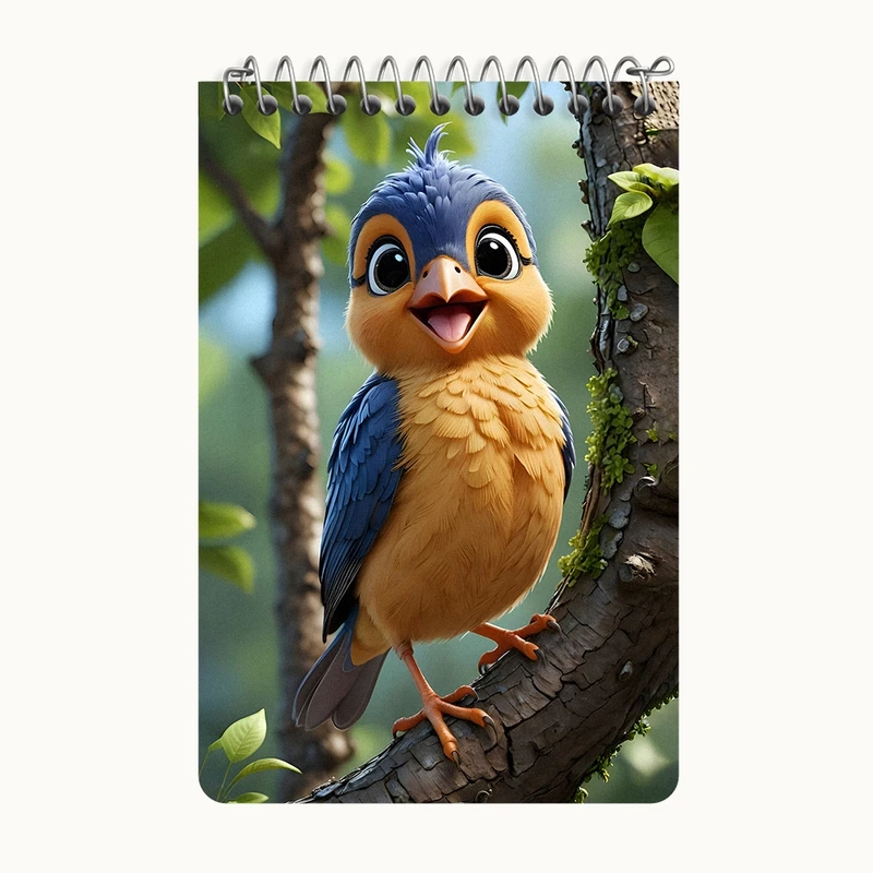 دفتر یادداشت 50 برگ خندالو طرح جوجه بامزه کد F6249