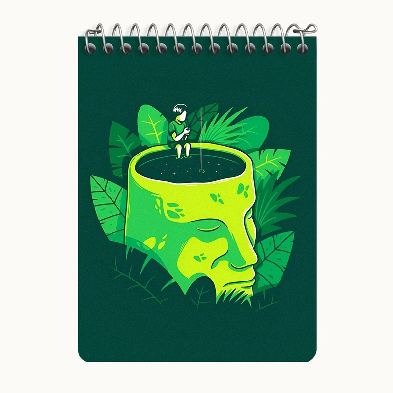 دفتر یادداشت 50 برگ خندالو طرح درون ذهن کد N6245