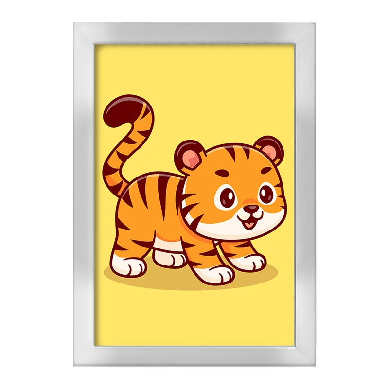 تابلو خندالو طرح حیوانات بامزه ببر کد 25403