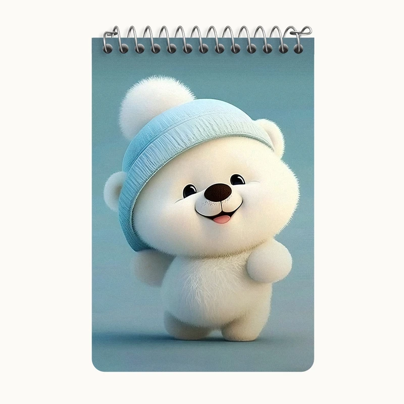 دفتر یادداشت 50 برگ خندالو طرح خرس کیوت کد F5671