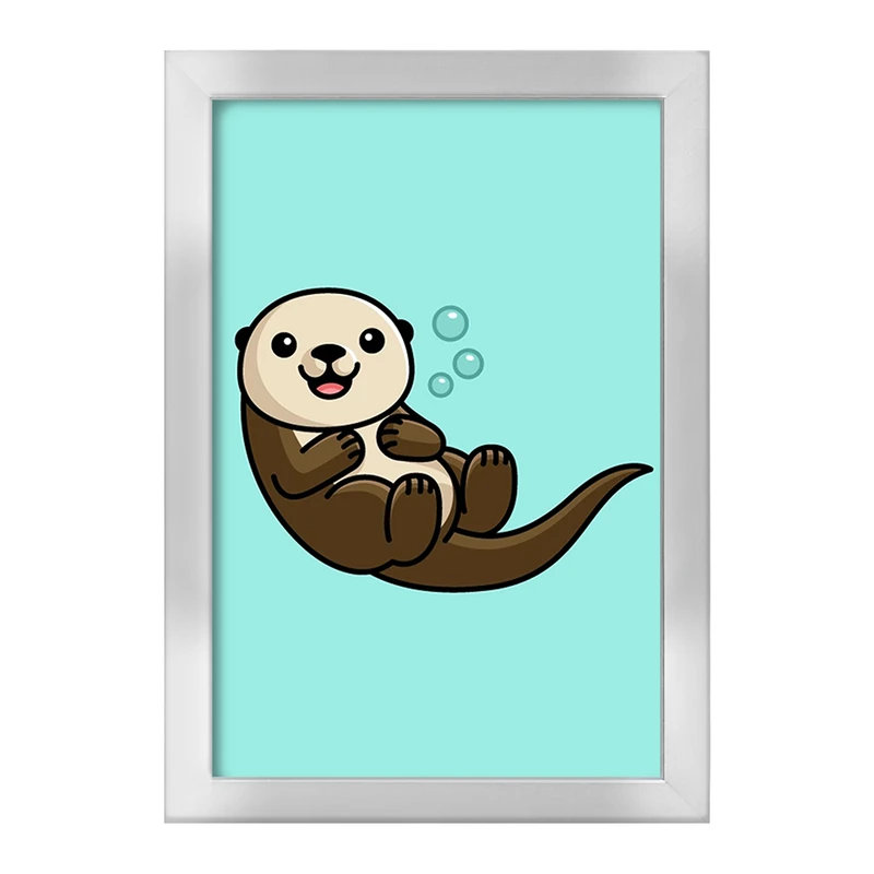 تابلو خندالو طرح حیوانات آبزی سمور آبی کد 28164