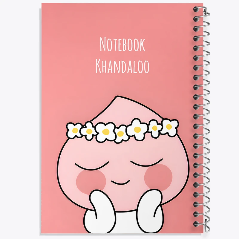 دفتر نقاشی 50 برگ خندالو طرح شکوفه گل کیوت کد N7154