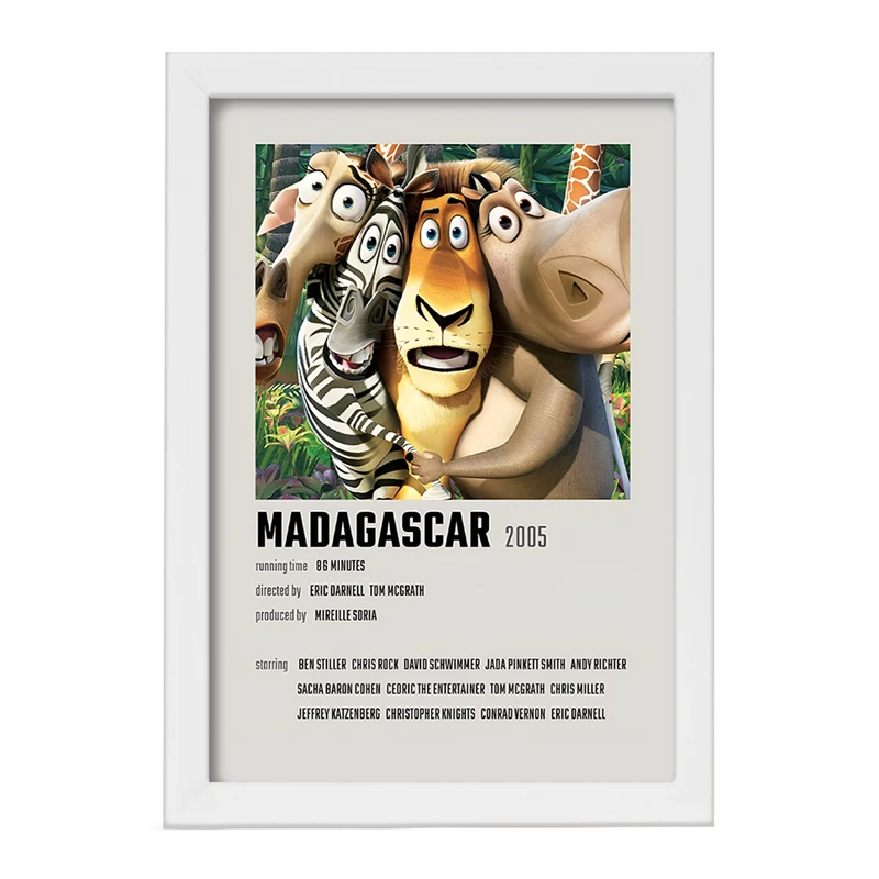 تابلو خندالو طرح ماداگاسکار (Madagascar) کد F13237