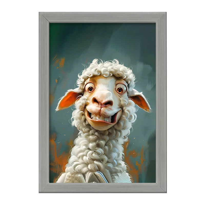 تابلو خندالو طرح گوسفند بامزه کد F6622