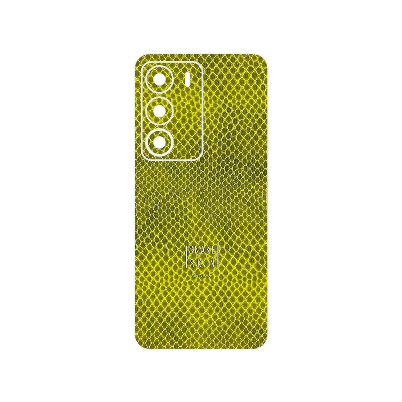 برچسب پوششی ماهوت مدل Yellow Snake Skin مناسب برای گوشی موبایل ریلمی C71
