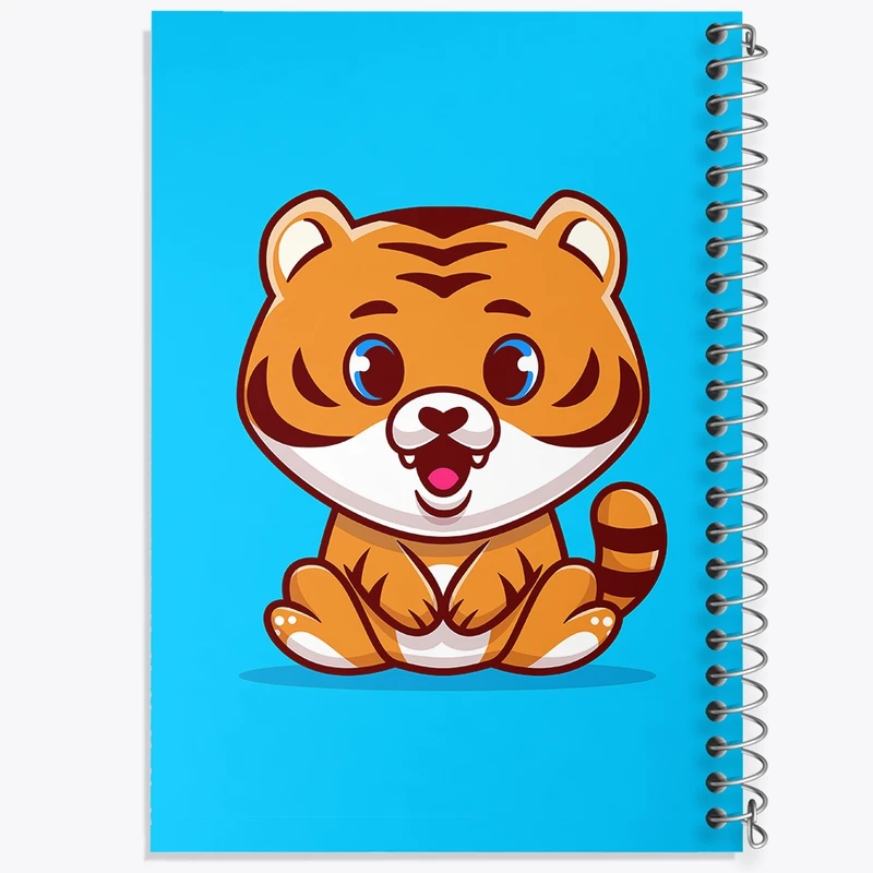 دفتر طراحی 50 برگ خندالو طرح حیوانات بامزه ببر کد 29644