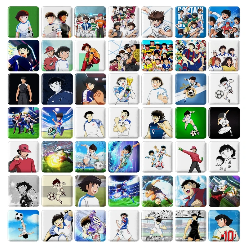 پیکسل خندالو طرح انیمه فوتبالیست ها کد 175 مدل مربعی مجموعه 49 عددی