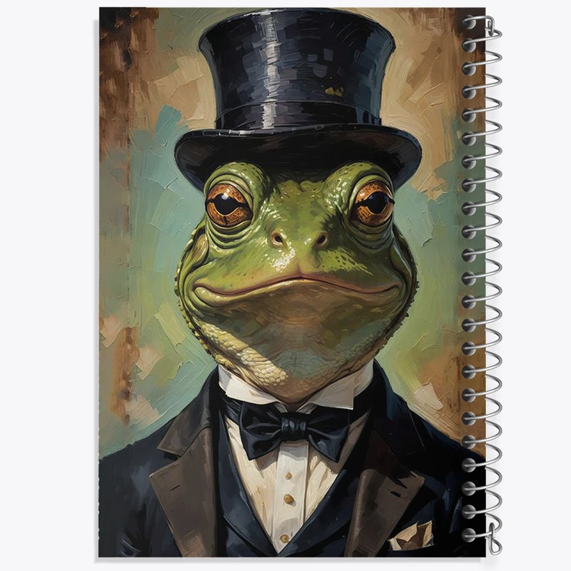 دفتر مشق 50 برگ خندالو طرح وزغ کد F9249