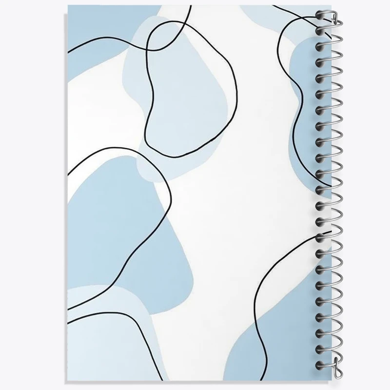 دفتر طراحی 50 برگ خندالو طرح لکه رنگ مینیمال کد N1864