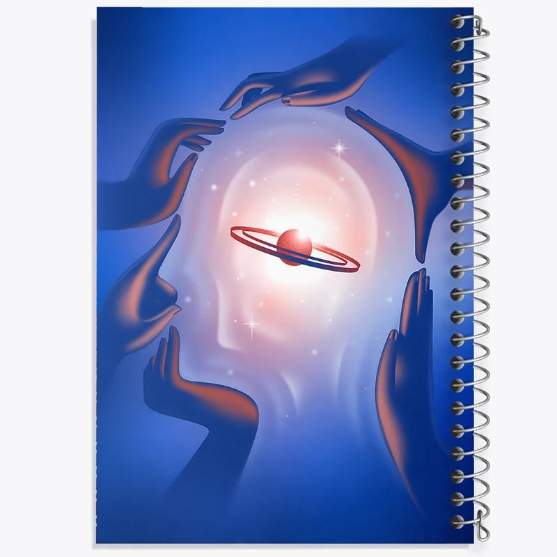 دفتر مشق 100 برگ خندالو طرح ذهن آدمی کد F8929