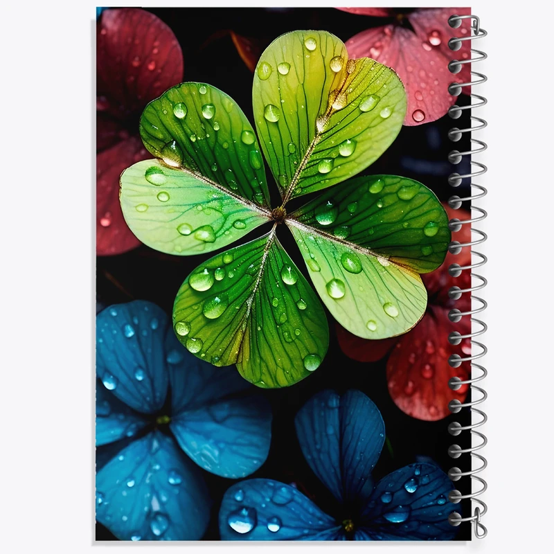 دفتر مشق 100 برگ خندالو طرح شبدر رنگی کد F4346