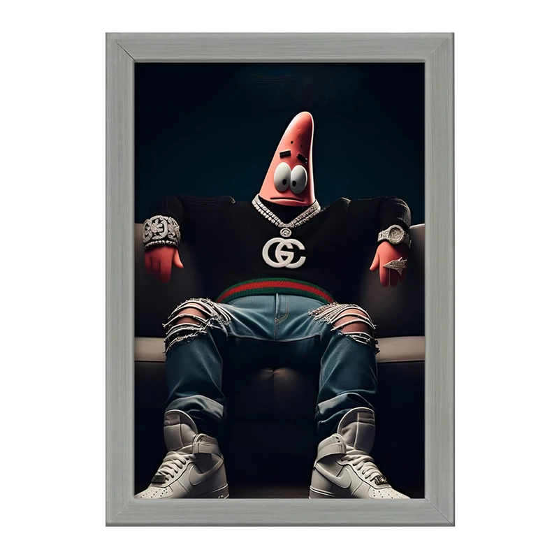 تابلو خندالو طرح پاتریک باب اسفنجی کد F4396