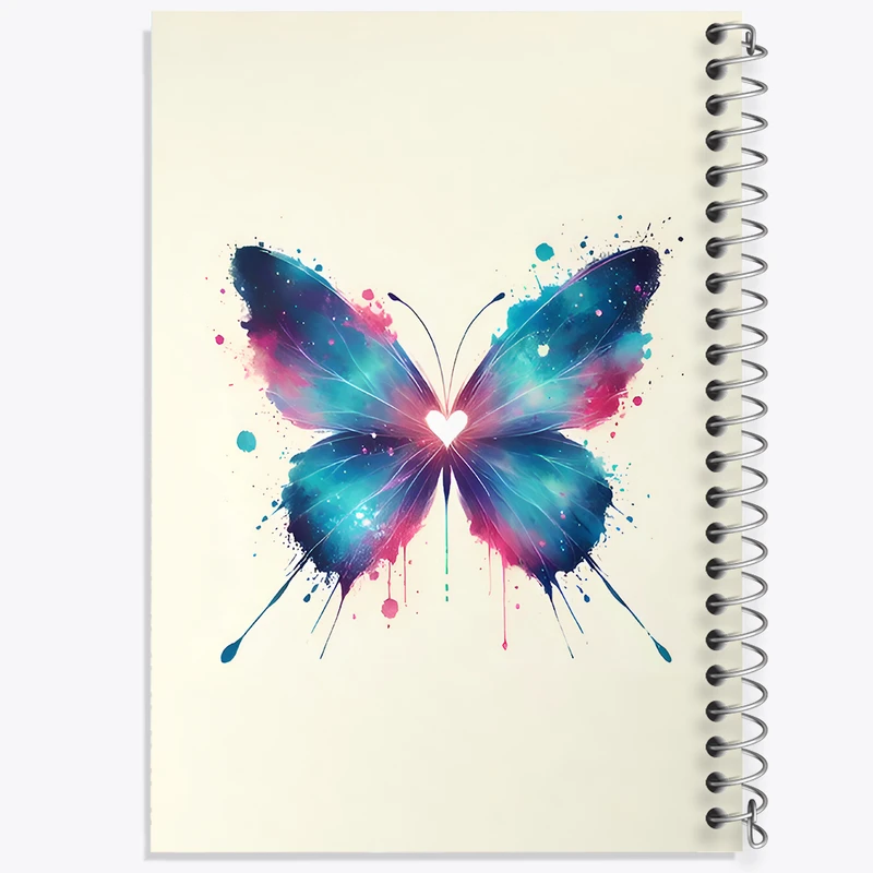 دفتر مشق 100 برگ خندالو طرح پروانه کد N6750