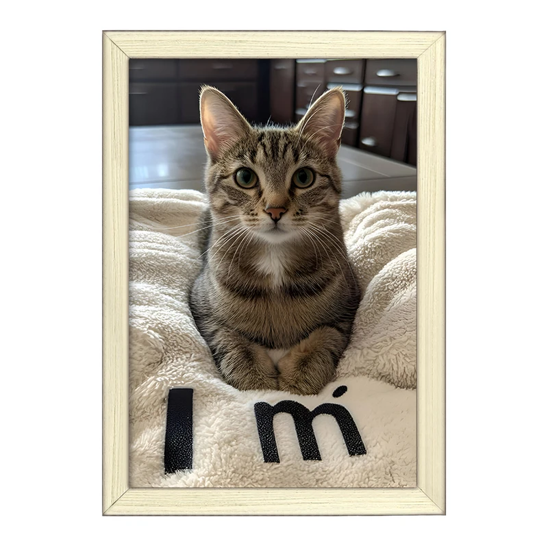 تابلو خندالو طرح گربه (cat) کد F7810