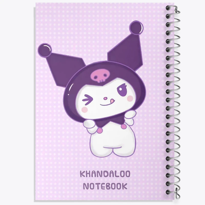 دفتر نقاشی 50 برگ خندالو طرح کرومی (Kuromi) کد N9054