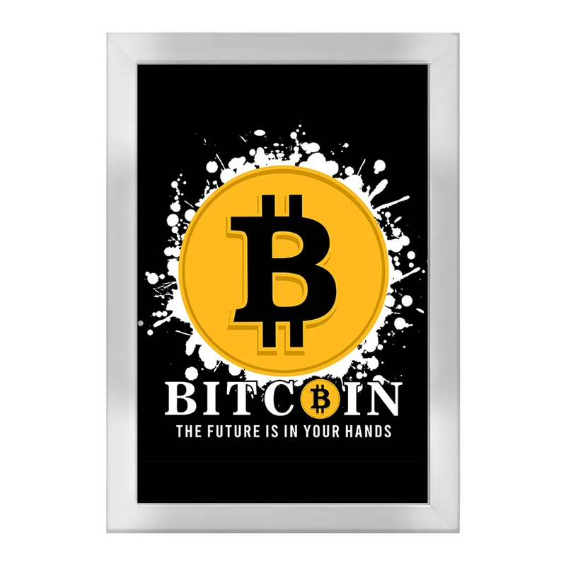 تابلو خندالو طرح ارز دیجیتال بیت کوین  کد 10890