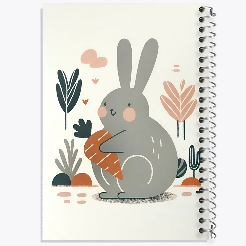 دفتر نقاشی 50 برگ خندالو طرح خرگوش بامزه کد N6838