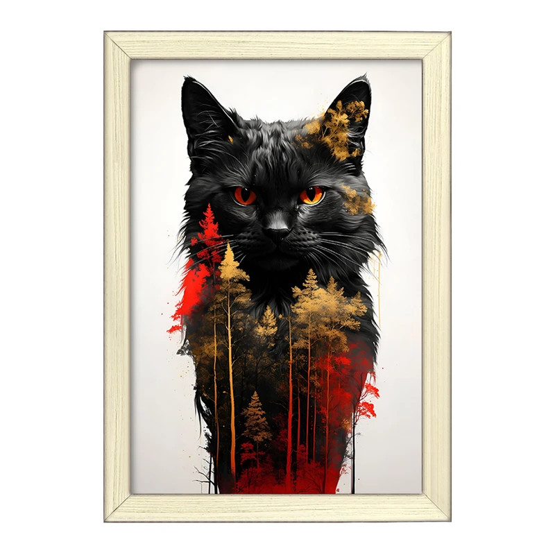 تابلو خندالو طرح گربه (Cat) کد F3642