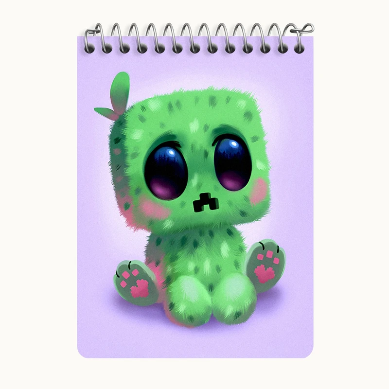 دفتر یادداشت 50 برگ خندالو طرح ماینکرافت (Minecraft) کد N5983