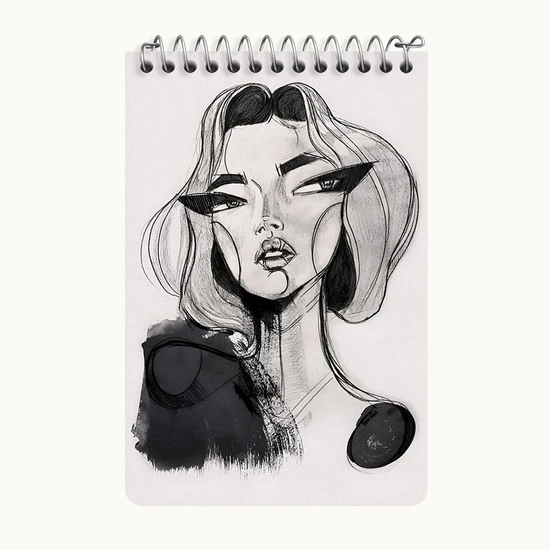 دفتر یادداشت 50 برگ خندالو طرح دخترانه کد F10818