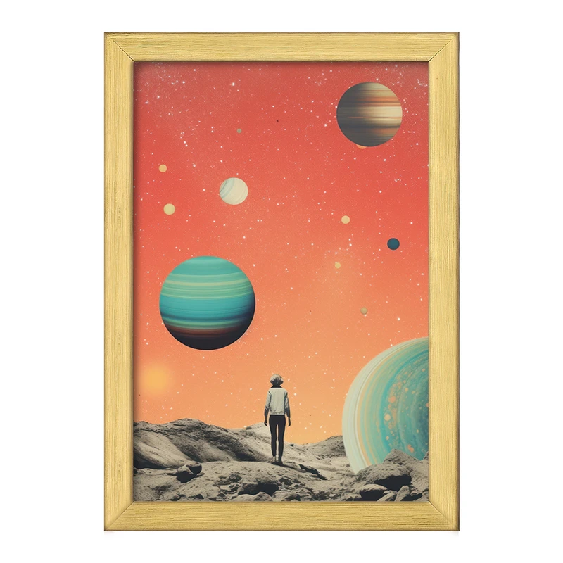 تابلو خندالو طرح کهکشان کد F3212