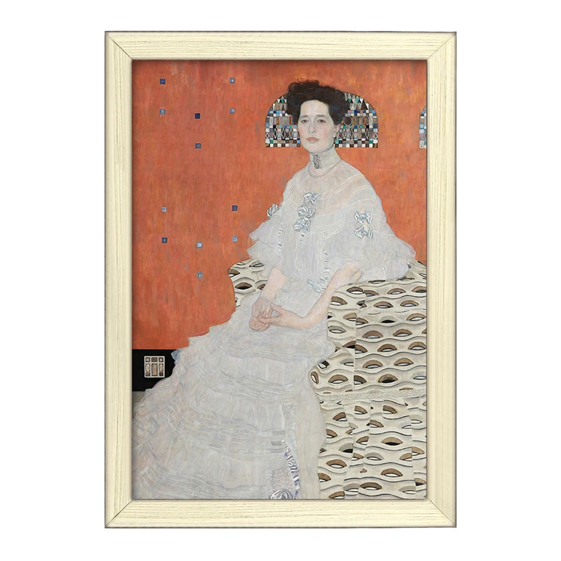 تابلو خندالو طرح نقاشی فریتز ریدلر اثر گوستاو کلیمت کد F12151