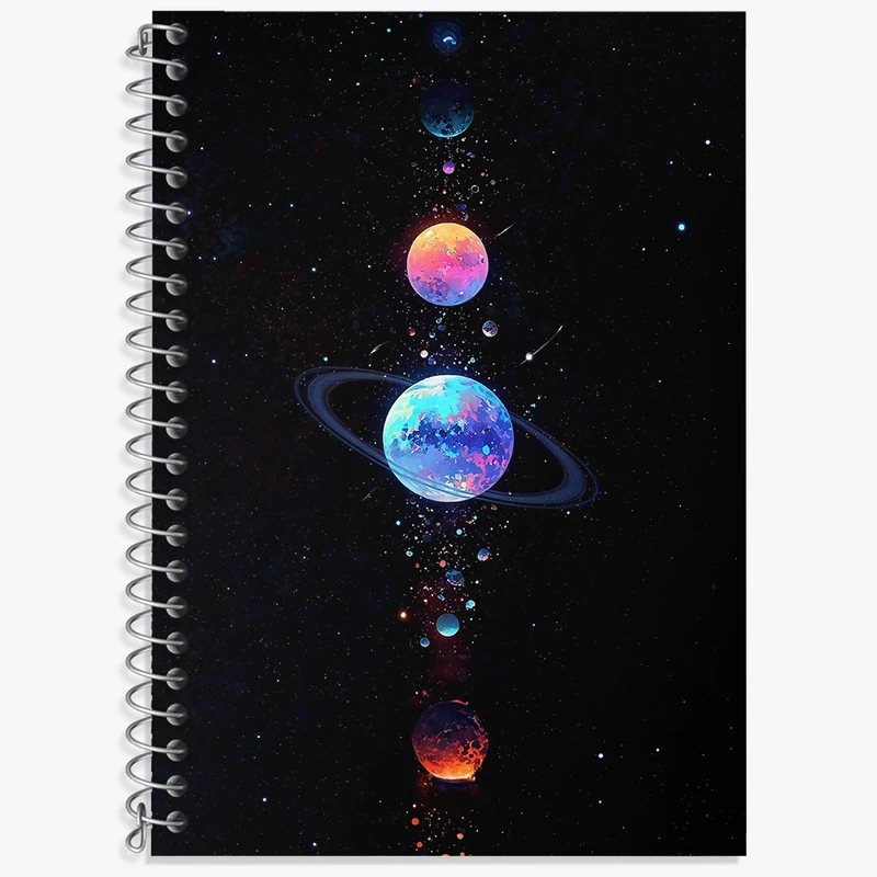 دفتر نت موسیقی 50 برگ خندالو طرح فضایی کد N7697