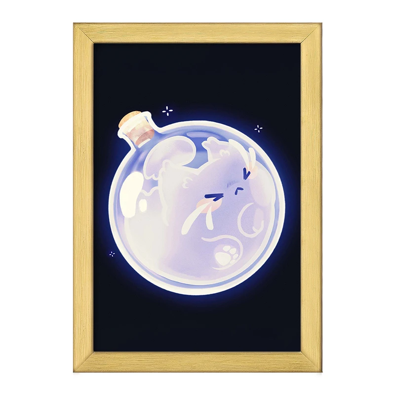 تابلو خندالو طرح گربه حیوانات بامزه  کد 21048